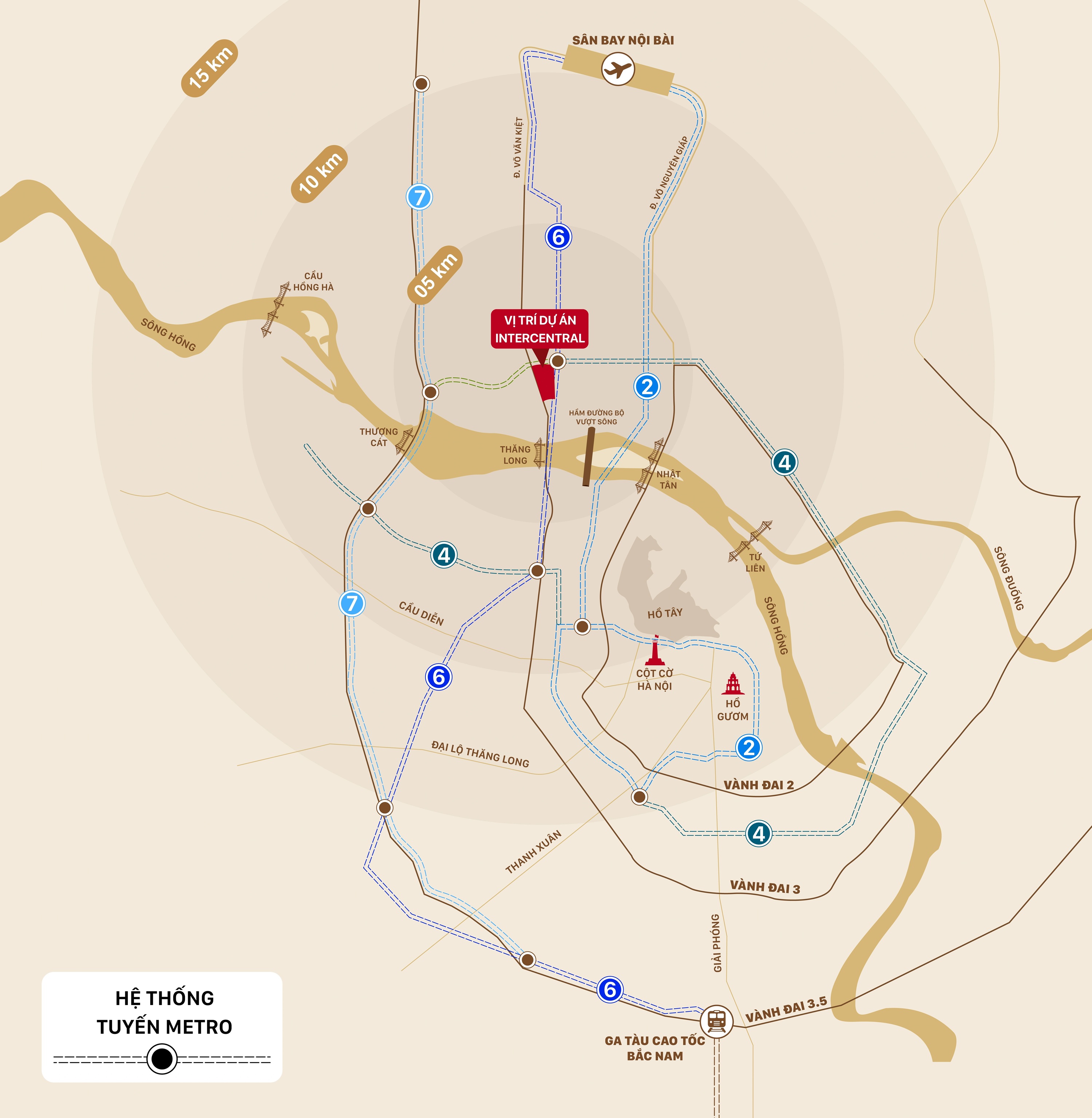 Vị trí The InterCentral Đông Anh