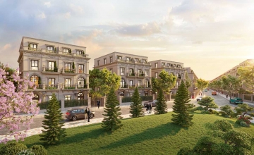 Thiết kế biệt thự song lập The InterCentral Hateco Đông Anh